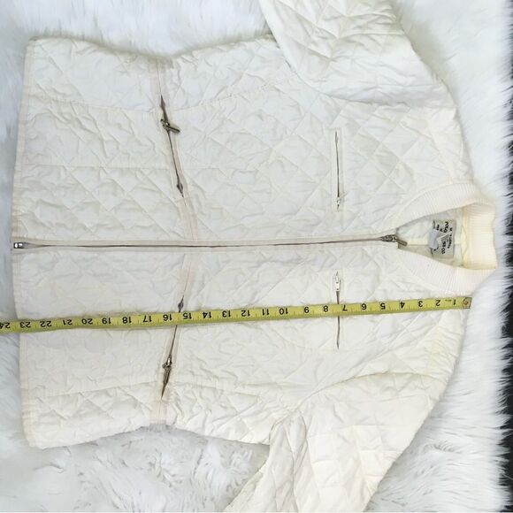 Ralph Lauren Polo Jeans Women's Cream 4 Pocket Full Zip Quilted Jacket Size XL - Picture 16 of 17
